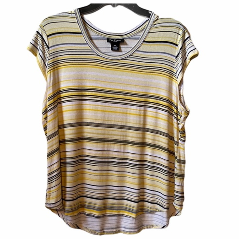 💎Nue options striped short sleeve tee